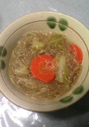 春雨たっぷりスープ-レシピのメイン写真