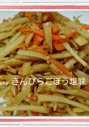 きんぴらごぼう塩味-レシピのメイン写真
