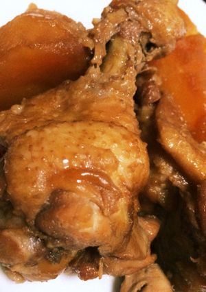 圧力鍋で手羽元甘辛煮・｡♪*+o-レシピのメイン写真