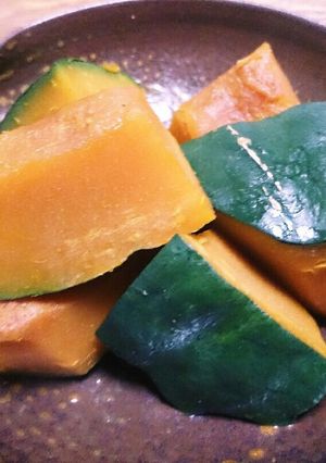 レンジで簡単！煮崩れない☆かぼちゃの煮物-レシピのメイン写真