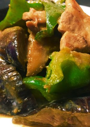 簡単にもう一品『茄子と豚肉の味噌炒め』-レシピのメイン写真