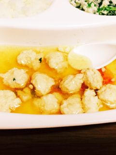離乳食中期 後期 簡単 豆腐鳥団子餡掛け-レシピのメイン写真
