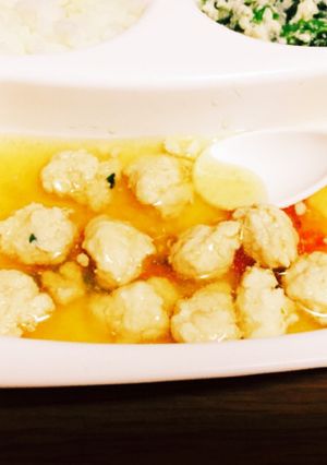 離乳食中期 後期 簡単 豆腐鳥団子餡掛け-レシピのメイン写真