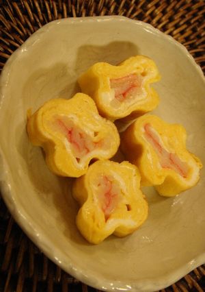 お花の玉子焼き-レシピのメイン写真