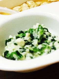 離乳食中期後期 簡単 ほうれん草の白和え-レシピのメイン写真