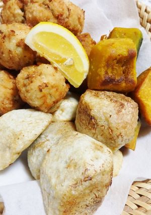 大葉と梅肉の鶏ボール唐揚げ♪-レシピのメイン写真