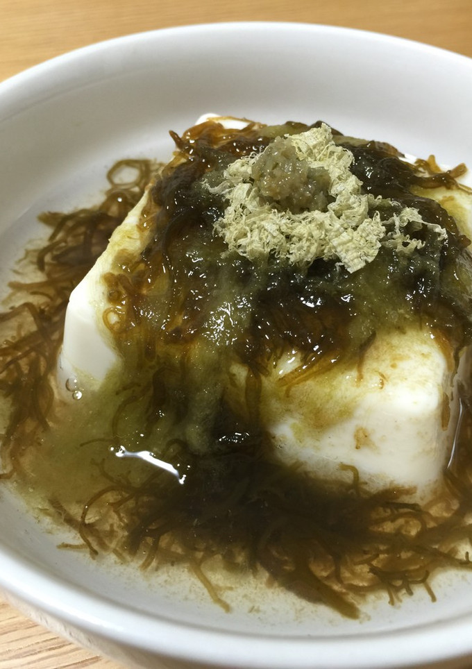 もずく酢ととろろ昆布の冷奴-レシピのメイン写真
