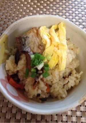 co-op サンマときのこの炊き込み飯-レシピのメイン写真