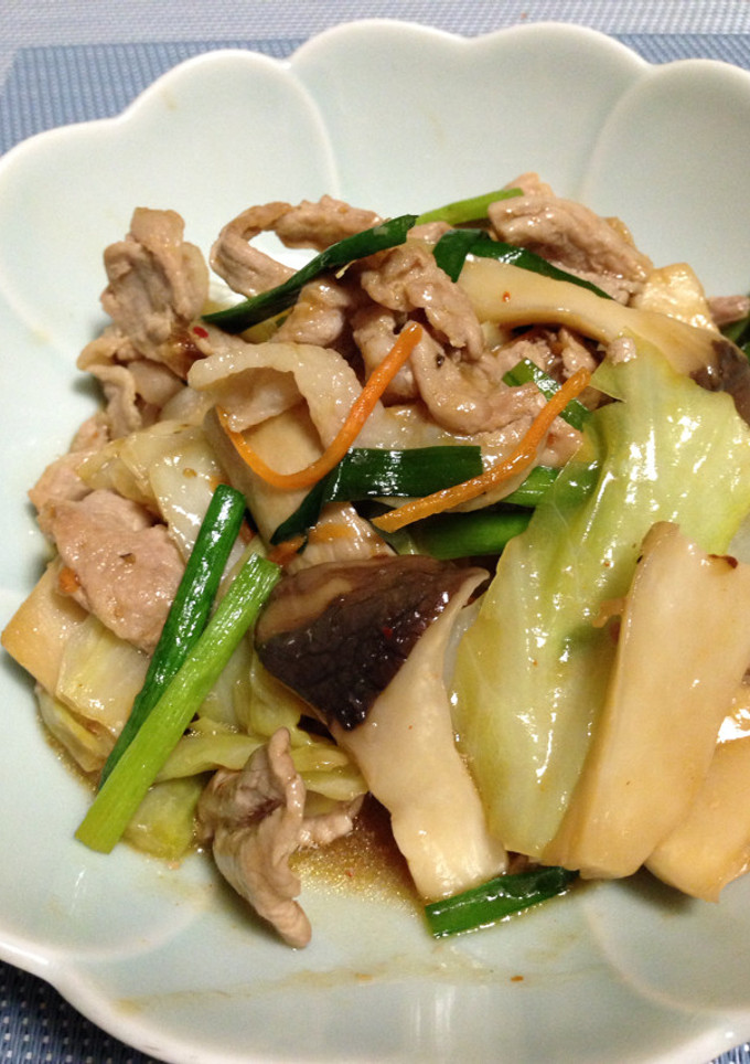 エリンギと豚肉キャベツのコク炒め-レシピのメイン写真