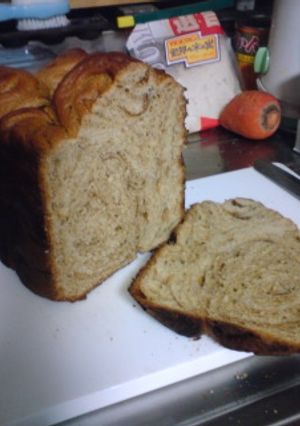 コーヒーシート自分で作った折り込みパン-レシピのメイン写真