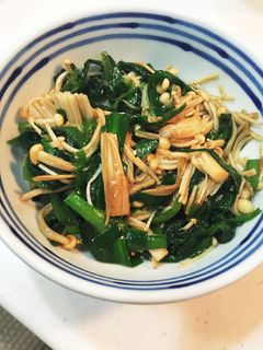 ニラとえのき炒め-レシピのメイン写真