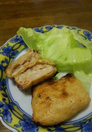 コロッケ風！？鮭ポテトのおあげ包み焼き-レシピのメイン写真