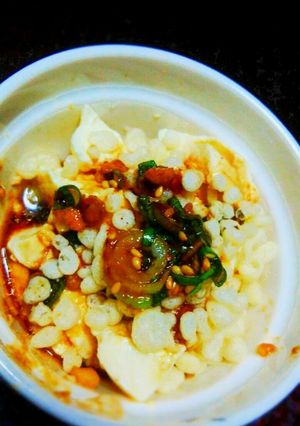 超意外な美味さ♪天かすのせピリ辛中華冷奴-レシピのメイン写真