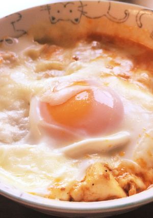 麻婆チーズ丼 ロコモコ風♡-レシピのメイン写真