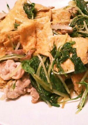 あるもので！ちゃちゃっと水菜のポン酢煮-レシピのメイン写真