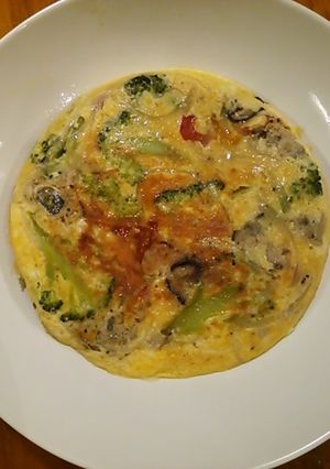 牡蠣と野菜の☆スパニッシュオムレツ☆-レシピのメイン写真