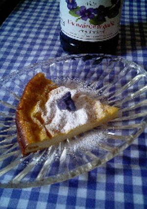 すみれチーズケーキ-レシピのメイン写真