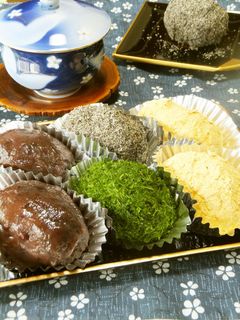 そうめん&ご飯deおはぎ(ぼたもち)-レシピのメイン写真