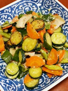 夏野菜ズッキーニのマヨ炒め-レシピのメイン写真