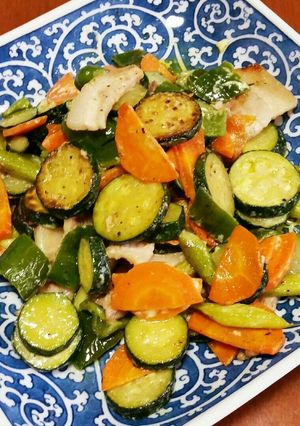 夏野菜ズッキーニのマヨ炒め-レシピのメイン写真