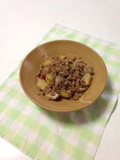 里芋山芋のミンチ甘辛煮-レシピのメイン写真