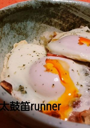 こだわりの♪ベーコンエッグ丼-レシピのメイン写真