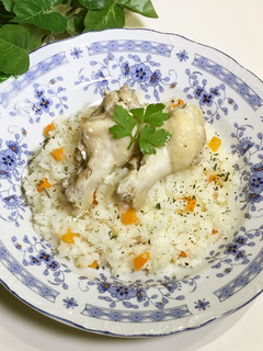 炊飯器にお任せ♪ 鶏肉のミルクピラフ-レシピのメイン写真