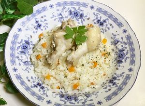 炊飯器にお任せ♪ 鶏肉のミルクピラフ-レシピのメイン写真