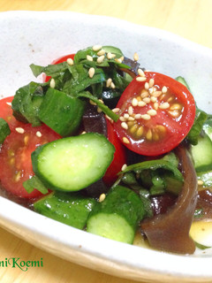 夏野菜と黒きくらげ のマリネ-レシピのメイン写真