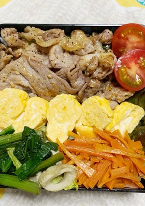4/21ﾖｯﾁｬﾝ☆ポークのっけ弁当-レシピのメイン写真