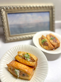 厚揚げ豆腐の肉詰め-レシピのメイン写真