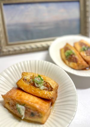 厚揚げ豆腐の肉詰め-レシピのメイン写真