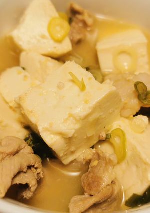 簡単！豚こま豆腐の味噌煮-レシピのメイン写真