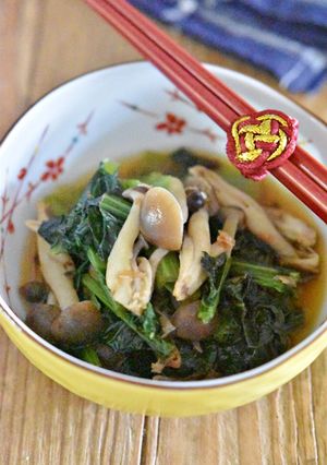 小松菜としめじのおかか煮浸し【作り置き】-レシピのメイン写真