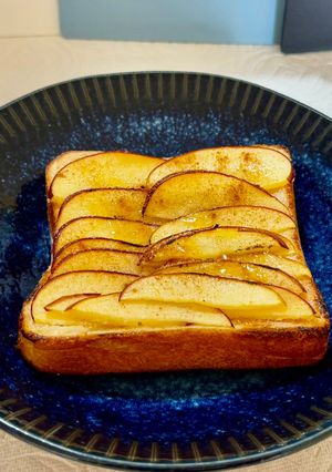 りんごのシナモンクリチハニートースト!-レシピのメイン写真