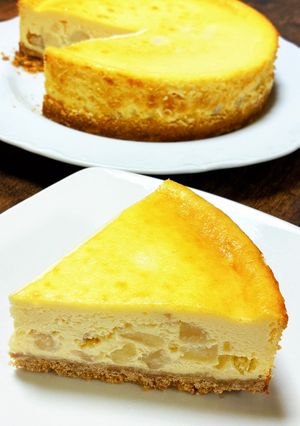 りんごの甘煮入り♡ベイクドチーズケーキ-レシピのメイン写真