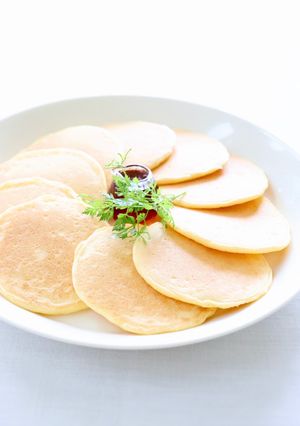 しっとりフワッと【米粉と豆腐のパンケーキ-レシピのメイン写真