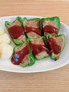 ピーマンの肉詰め-レシピのメイン写真