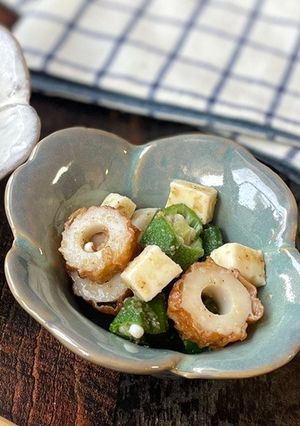 オクラとチクワの胡麻和え-レシピのメイン写真