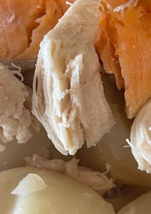 ささみとじゃがいもの甘口鮭蒸し　yskA-レシピのメイン写真