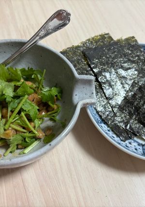 納豆とパクチーの海苔巻き-レシピのメイン写真