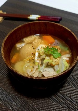 里芋の煮物を使った豚汁-レシピのメイン写真