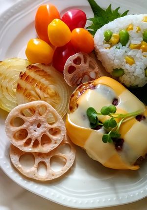 チーズハンバーグ-レシピのメイン写真