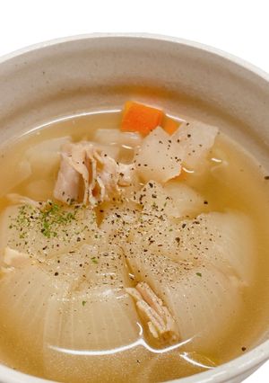 玉ねぎ丸ごとスープ-レシピのメイン写真