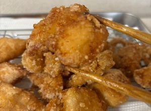 【片栗粉だけ】鶏胸肉のカリカリ唐揚げ♪-レシピのメイン写真