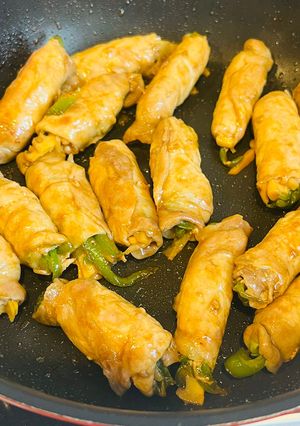 青椒肉絲の肉巻き-レシピのメイン写真