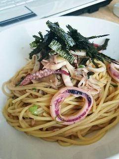 イカと舞茸の和風ツナパスタ-レシピのメイン写真