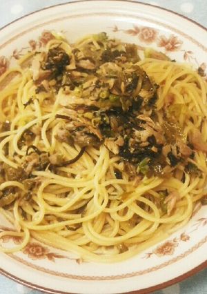 高菜ツナスパゲティ-レシピのメイン写真