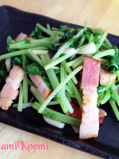 そらまめ豆苗のスタミナ炒め-レシピのメイン写真