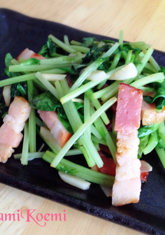 そらまめ豆苗のスタミナ炒め-レシピのメイン写真